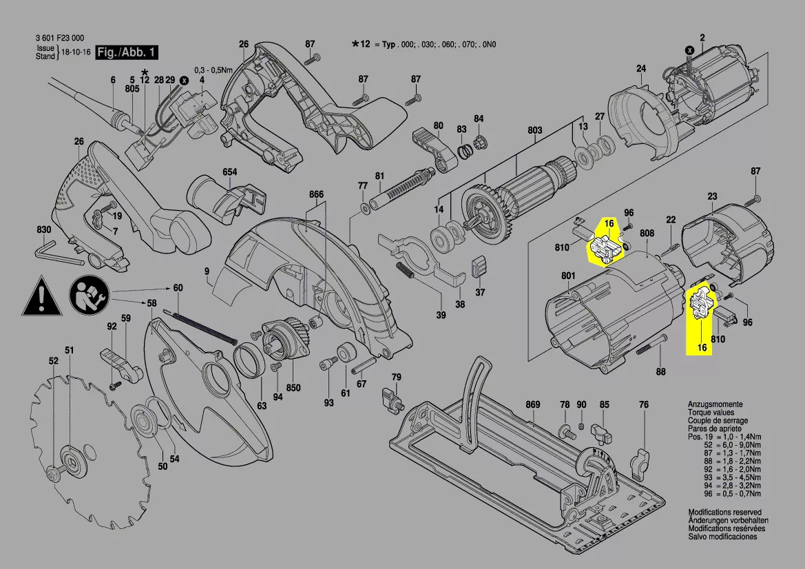 Porte-balai charbon réf. 1 619 P06 212 Bosch